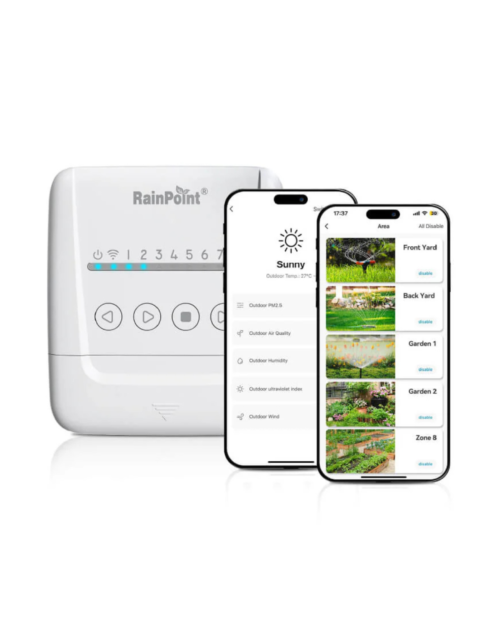 RainPoint 8-Zone Smart Sprinkler Controller – WiFi Irrigation System